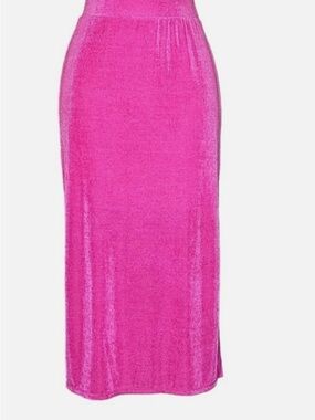 Sincerely Jules Pink Pull on Midi Skirt